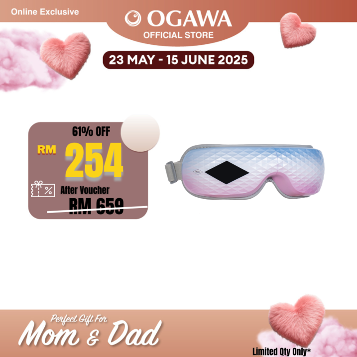 [Apply Code: 6TT31] OGAWA Smart Eye Massager (Aurora Breeze)*